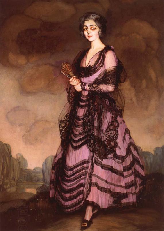 Ignacio Zuloaga Portrait of Madame Corcuera oil painting picture